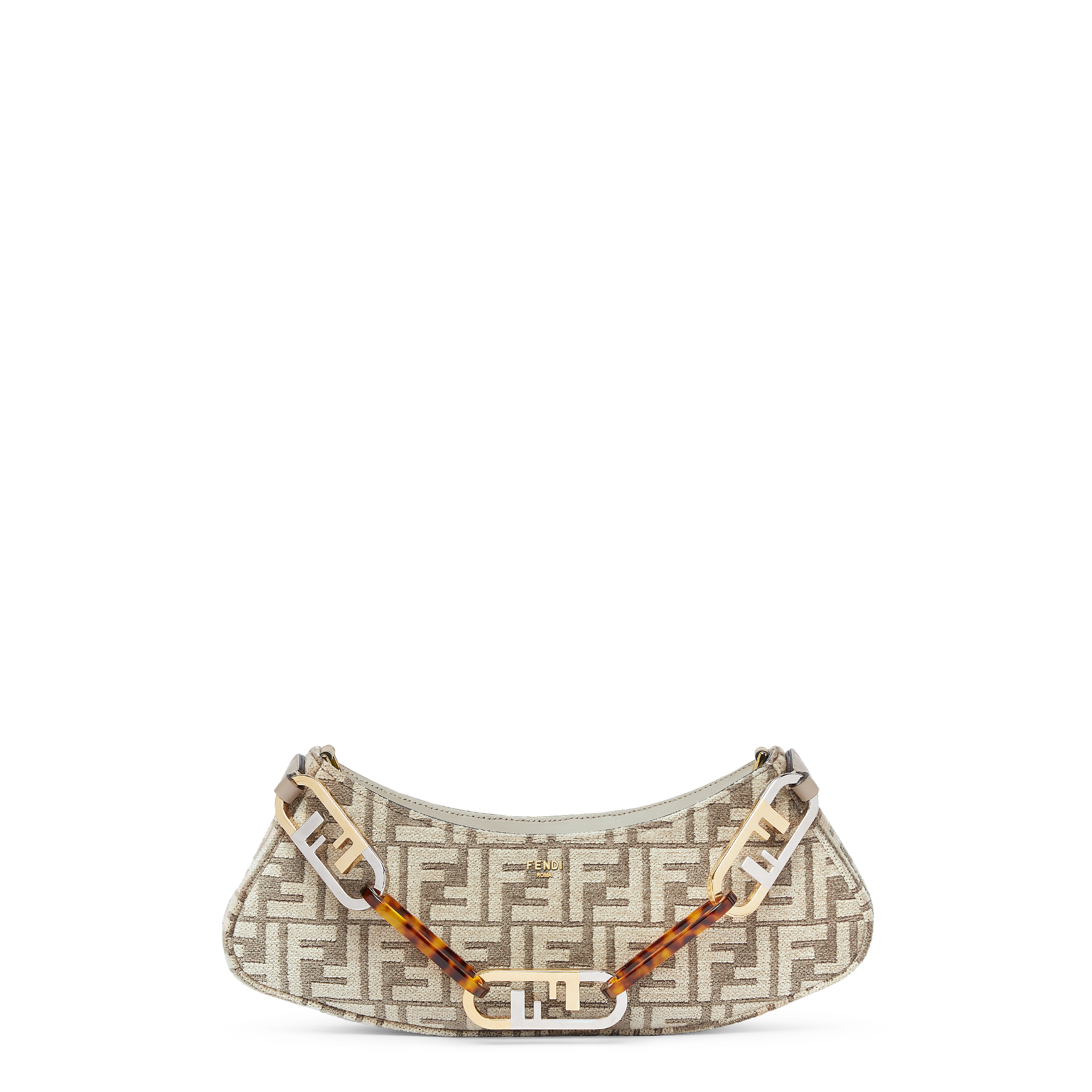 FENDI FFロゴプリント ハンドバッグ Fendi FFロゴプリント ハンドバッグ