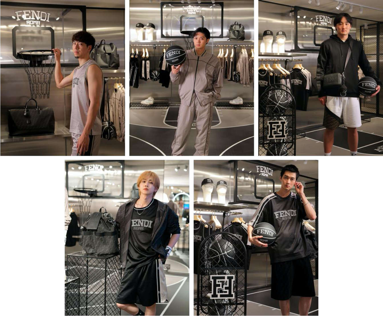 2023年6月、上段：左から比江島慎、磯村勇斗、田中大貴 下段：左から吉野北人、栁俊太郎