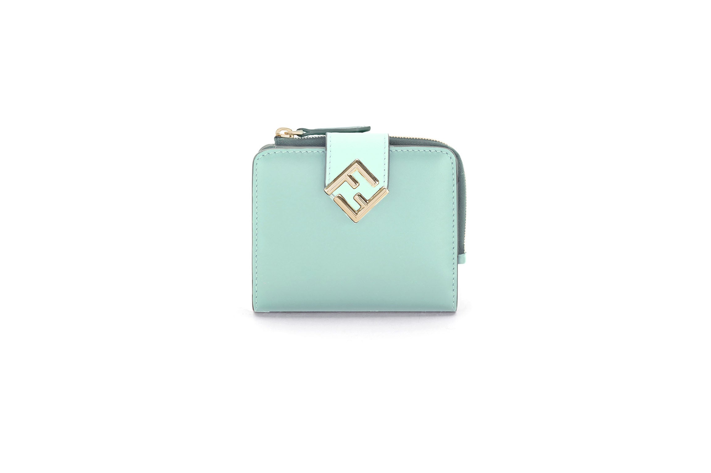 「FF ダイヤモンド」二つ折りウォレット￥77,000（レザー製／H9 W11 D2cm）