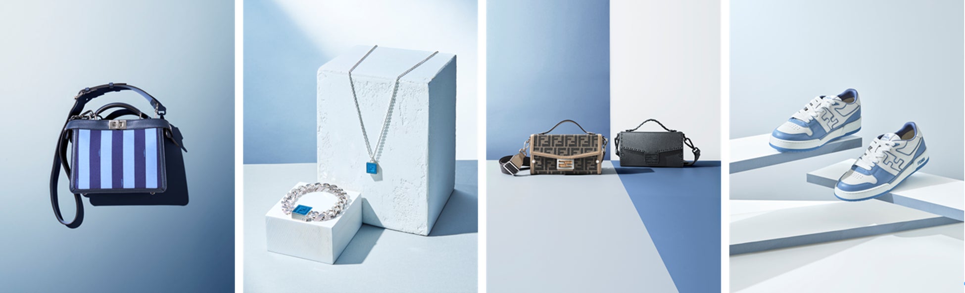 【FENDI】ペカンストライプ ブルーFFモチーフ トートバッグ フェンディ、父の日のスペシャルギフトセレクションを発表