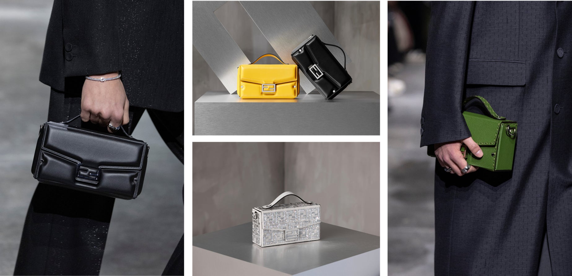 FENDI フェンディ バゲット ソフトトランク レザー 2WAY ハンドバッグ フェンディ、アイコニックな「バゲット ソフト トランク」の新作