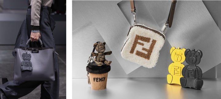 FENDI Roma レザー製 ベア型 チャーム キーホルダー フェンディ、遊び心溢れるメンズの新作アクセサリーを発売