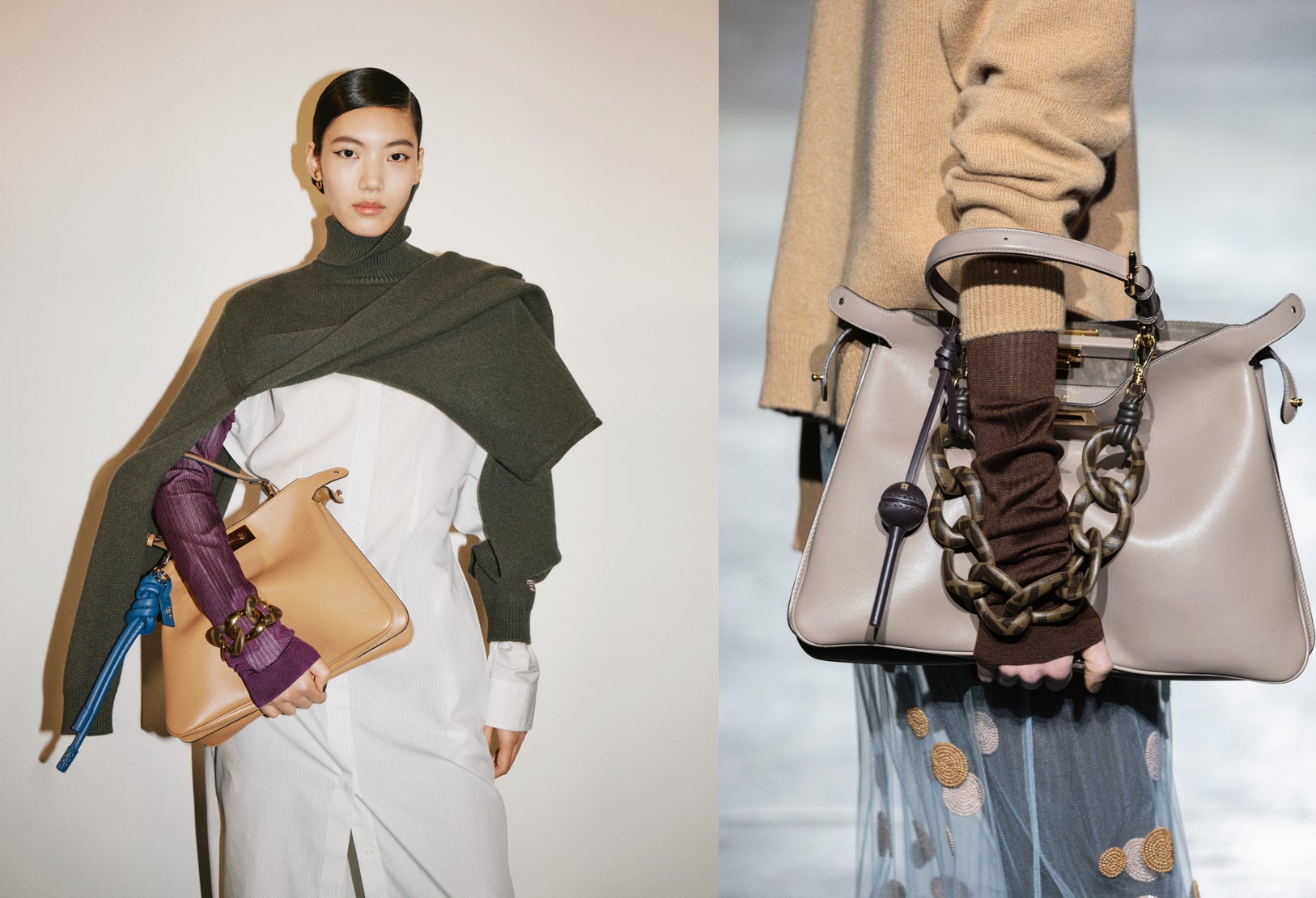FENDI フェンディ ピーカブー ソフト ラージ ソフトバッグ フェンディ、タイムレスでしなやかなアイコン「ピーカブー
