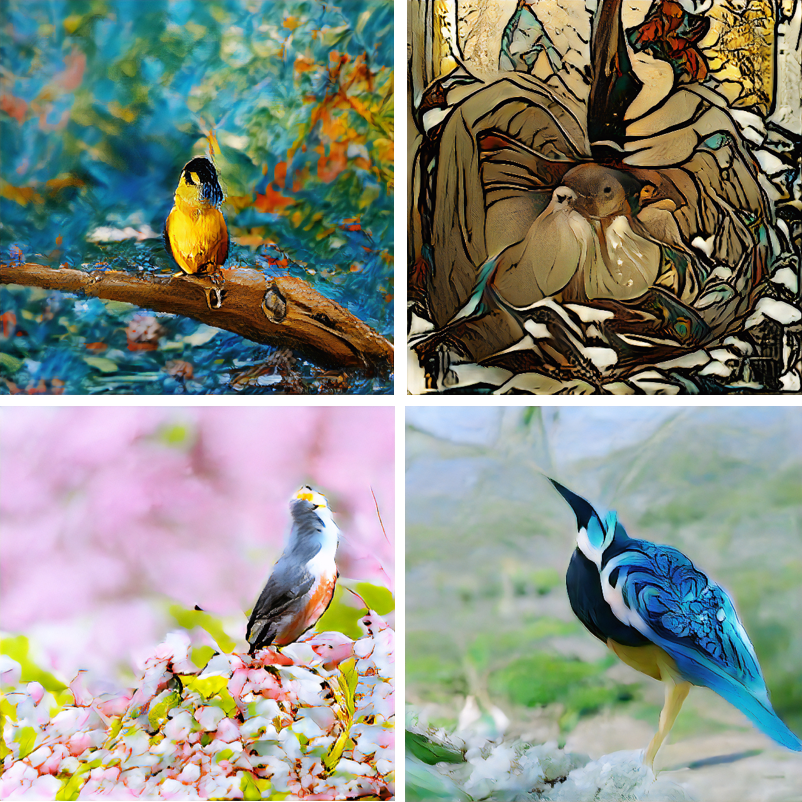 AIの技術を使って描かれた絵画作品