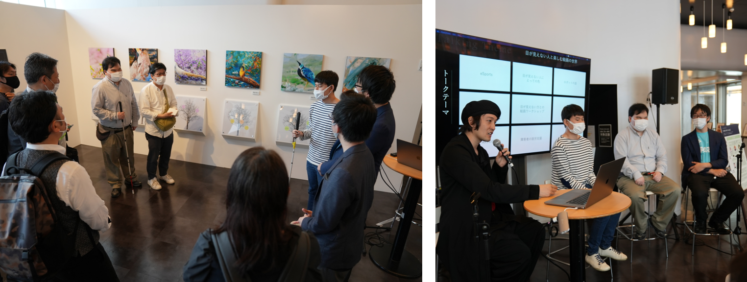 右写真）右より加藤大貴氏、なおや氏、チョコタルト氏