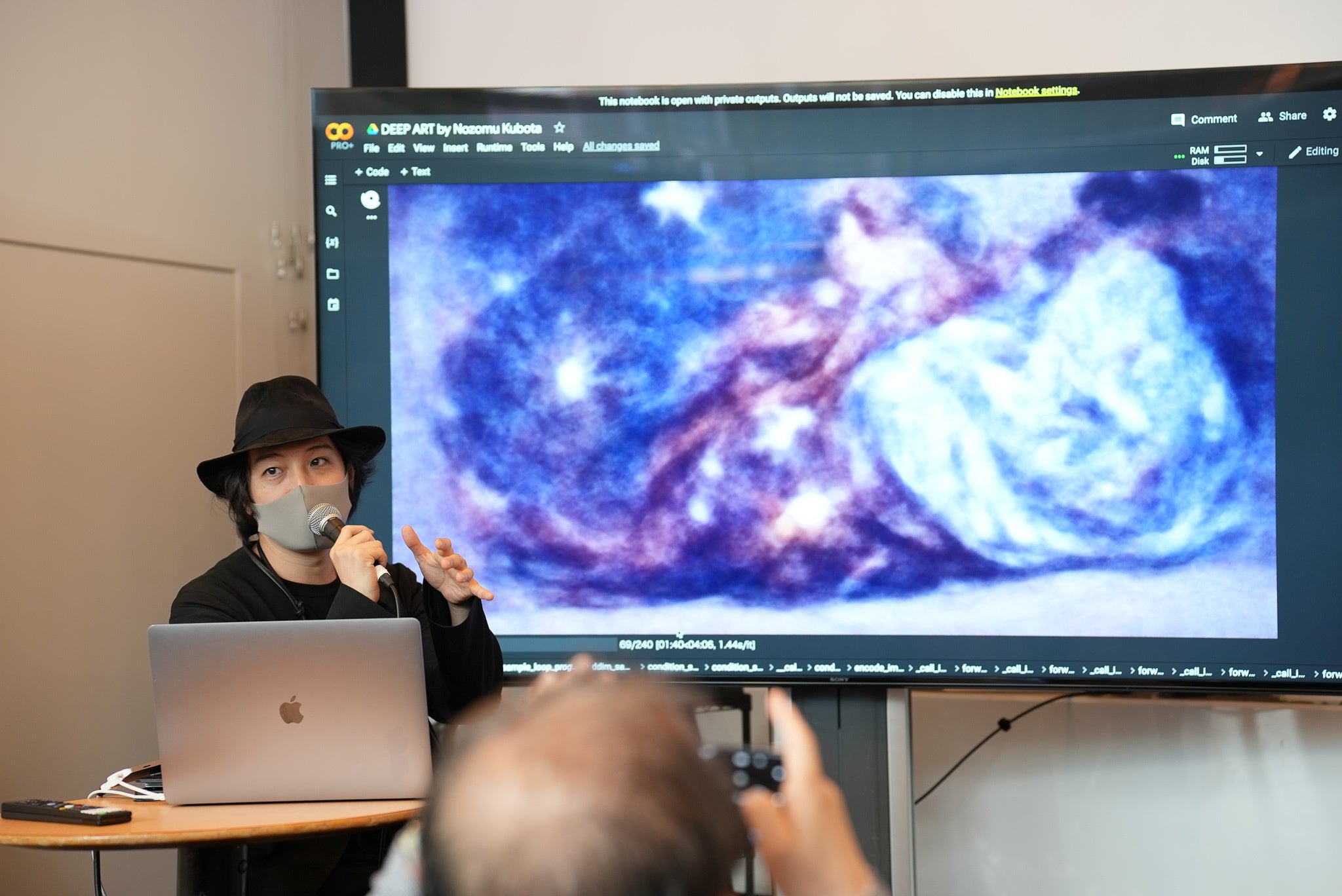 ライブペインティングの様子