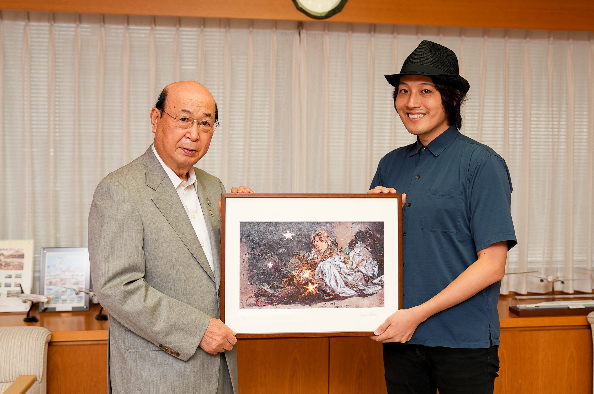 大田区長　松原忠義氏と窪田望