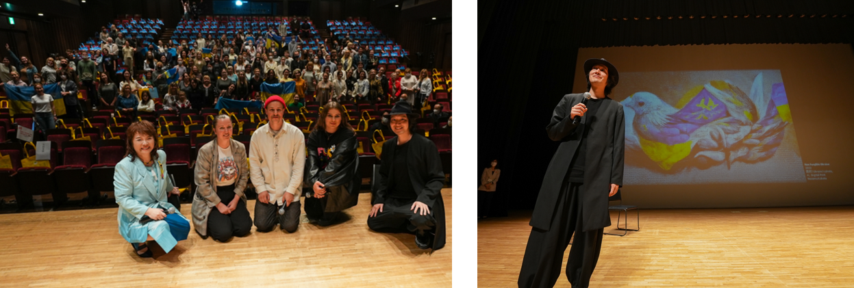 KAZKA来日文化交流会にて、窪田望はAIアートを発表