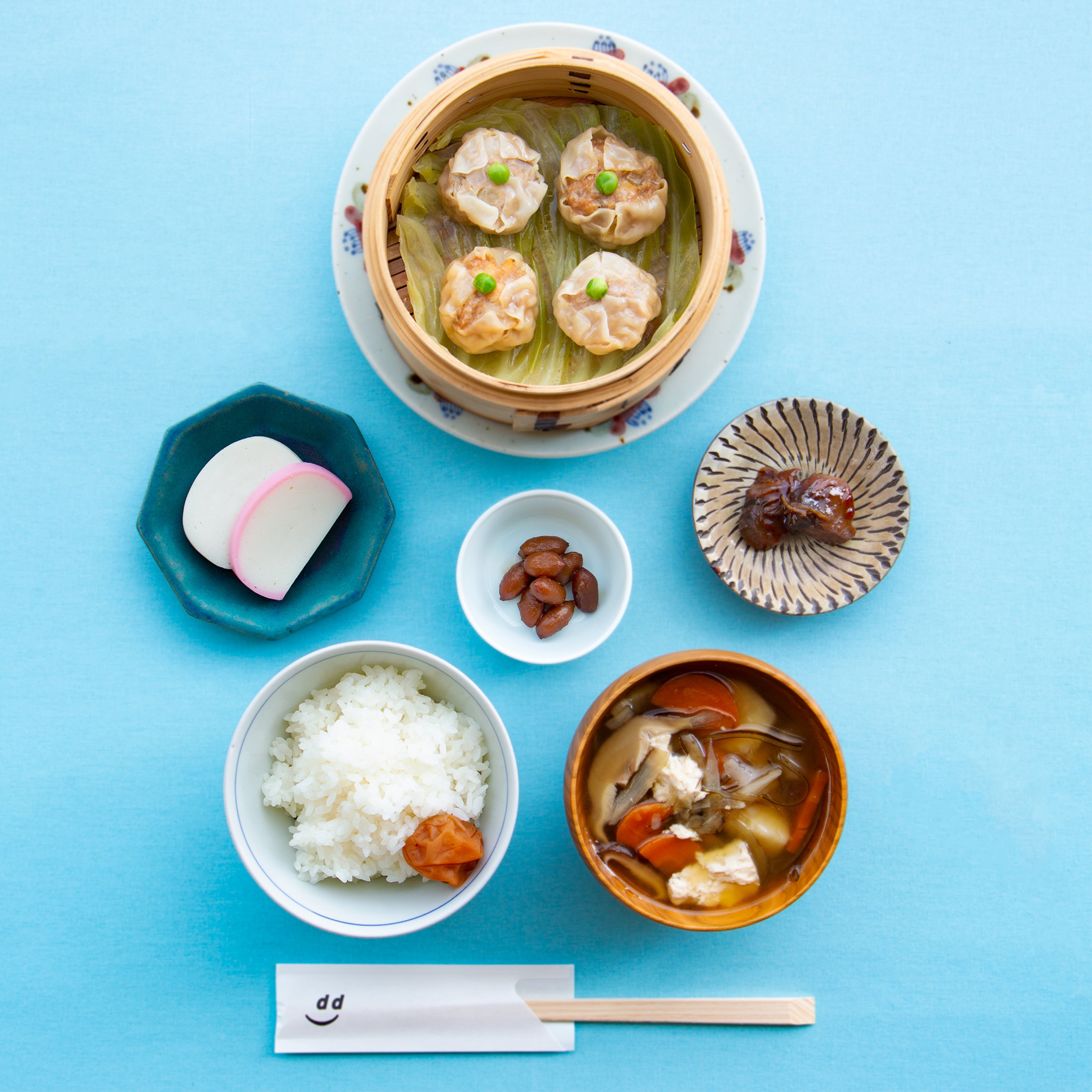 d47食堂での定食イメージ（写真は神奈川定食）photo by Yuji Yamazaki