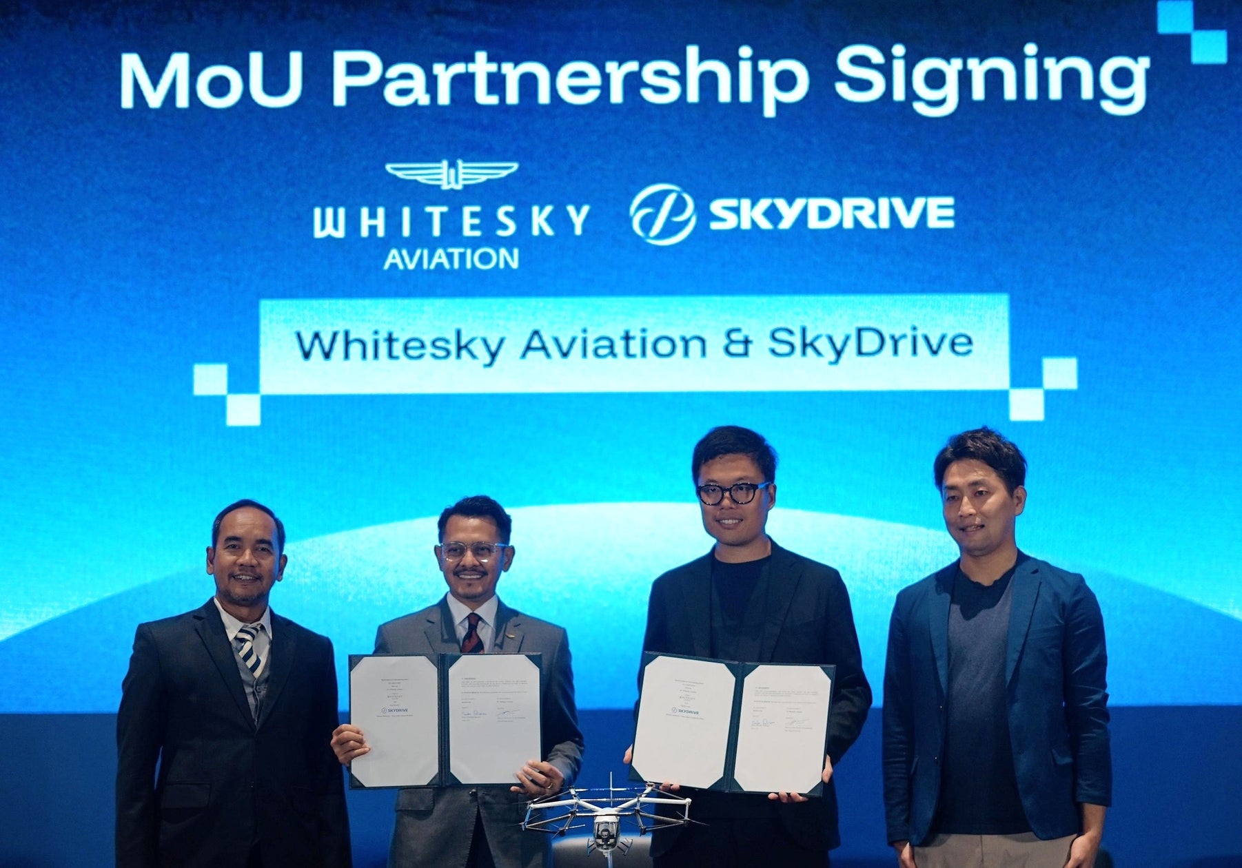 SkyDrive、「空飛ぶクルマ」事業化に向け、インドネシア最大級のヘリコプター運航会社、Whitesky社と業務提携 | 株式会社SkyDriveのプレスリリース