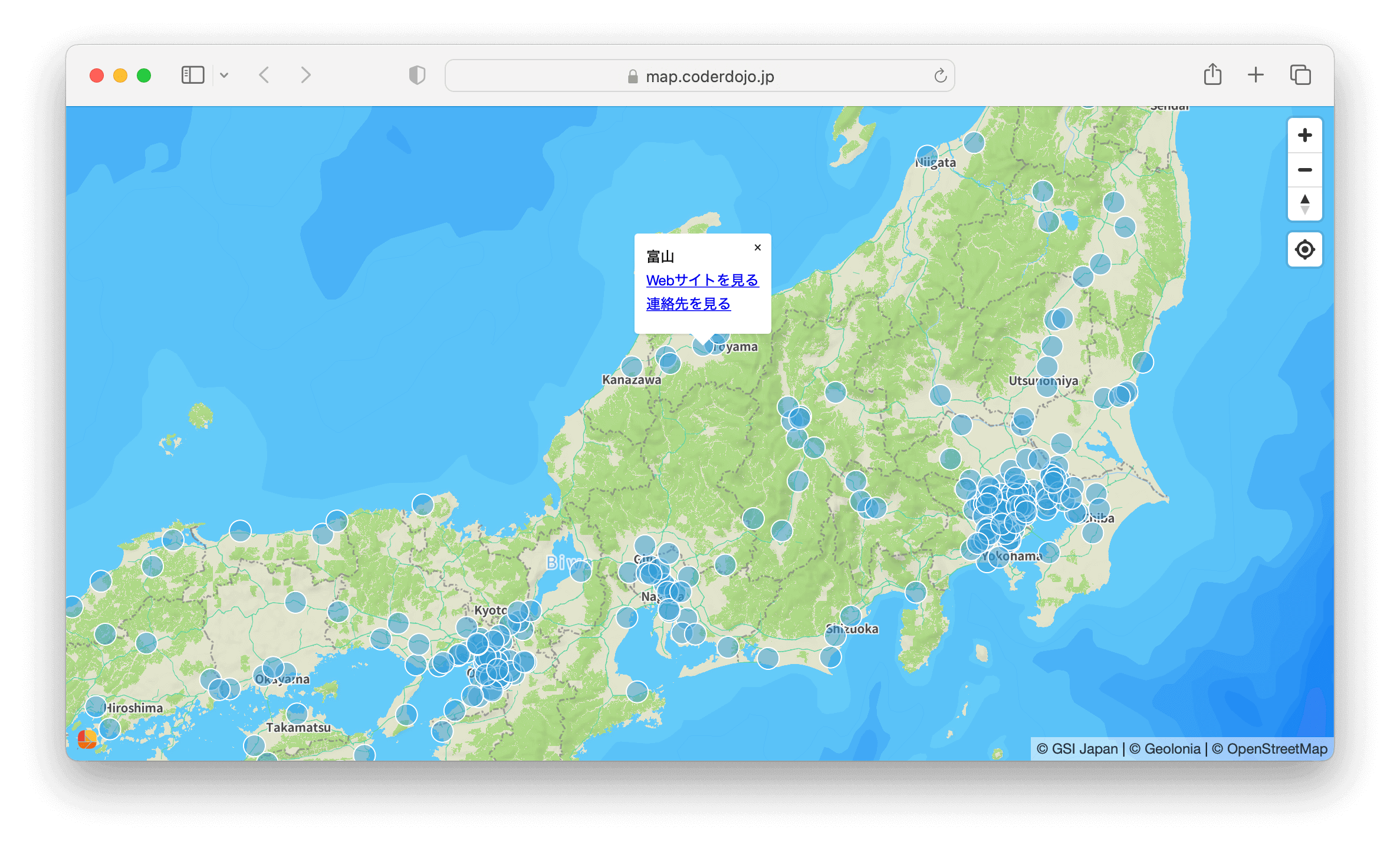 DojoMap - map.coderdojo.jp