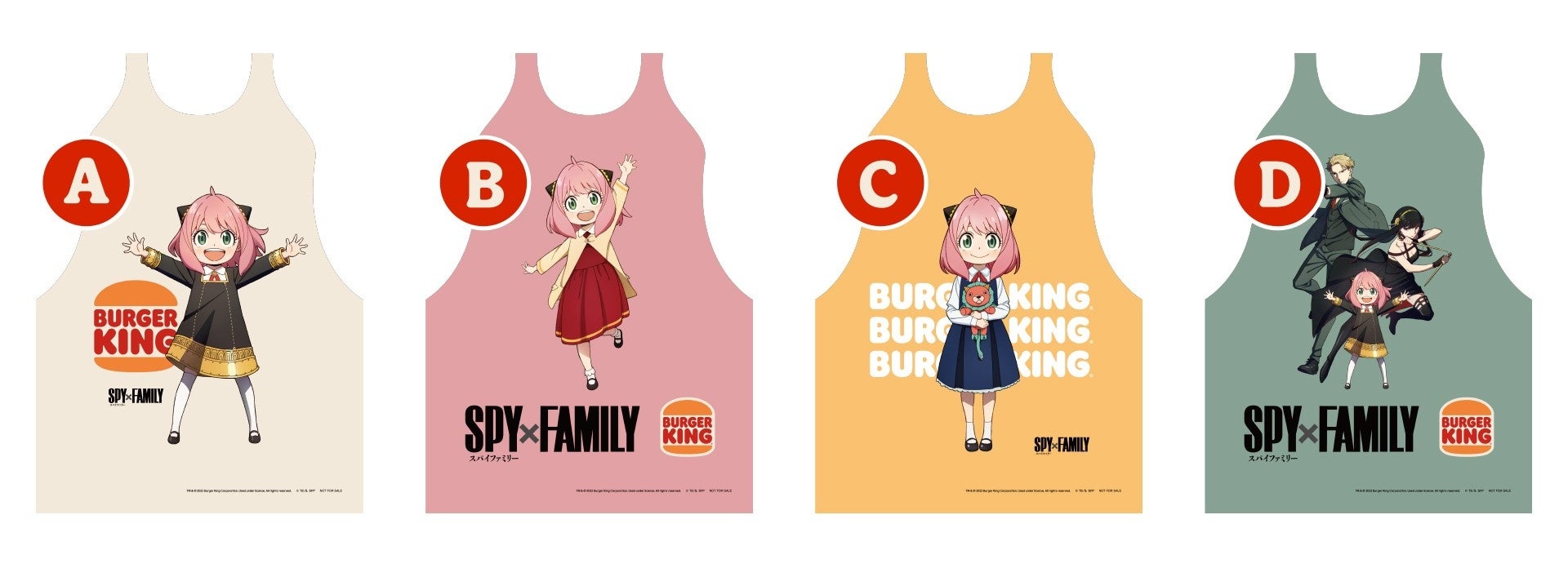 ファミリーバーガー店員ページ 24点 バーガーキング「SPY×FAMILY」コラボで「バーリント店