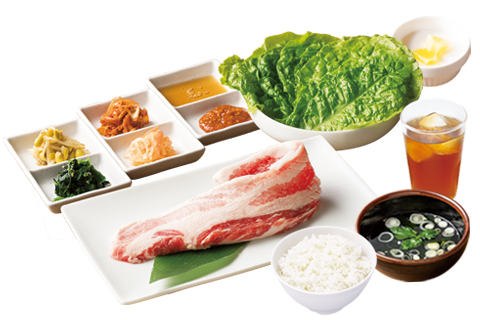 厚切りサムギョプサルランチ