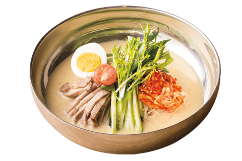 具沢山のごま冷麺