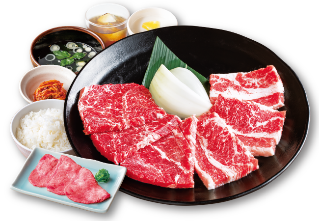 ワイルドカルビ＆ワイルドロース+上タン塩ランチ