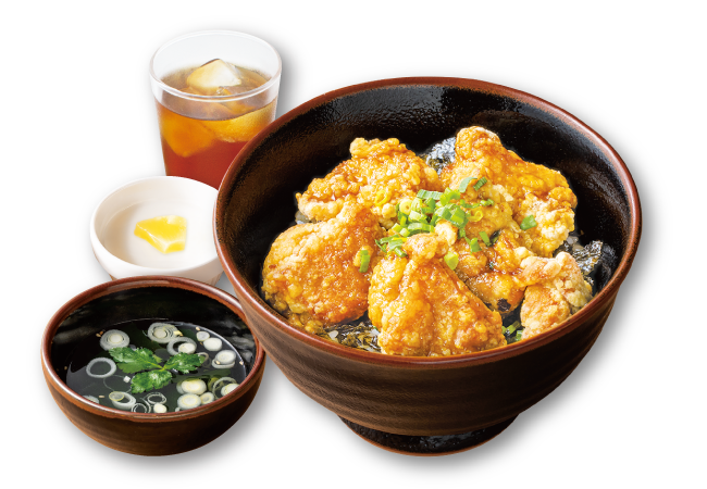 鶏の唐揚げ丼ランチ