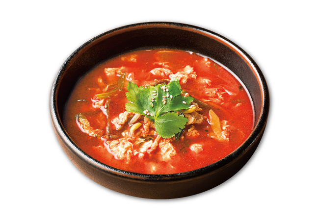 名物 ユッケジャンスープ