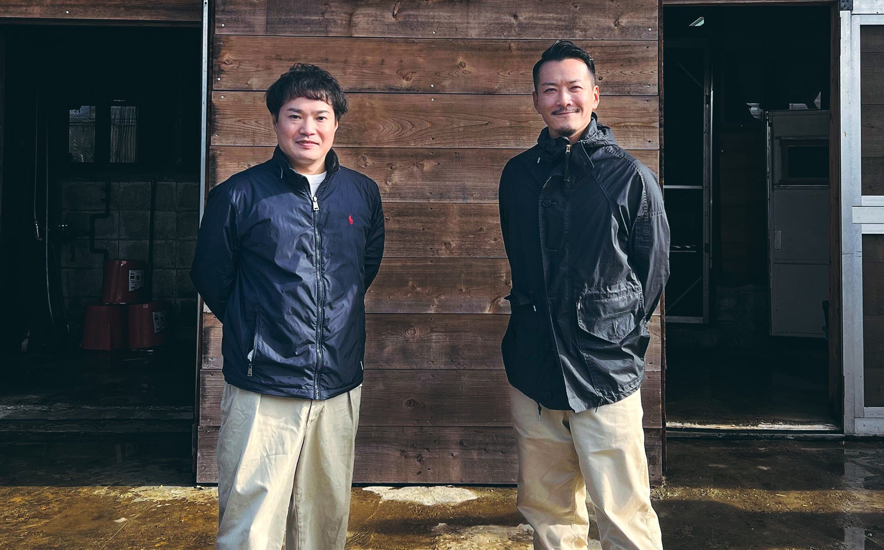 瑞穂酒造 仲里彬氏（左）とSG Group後閑信吾（右）