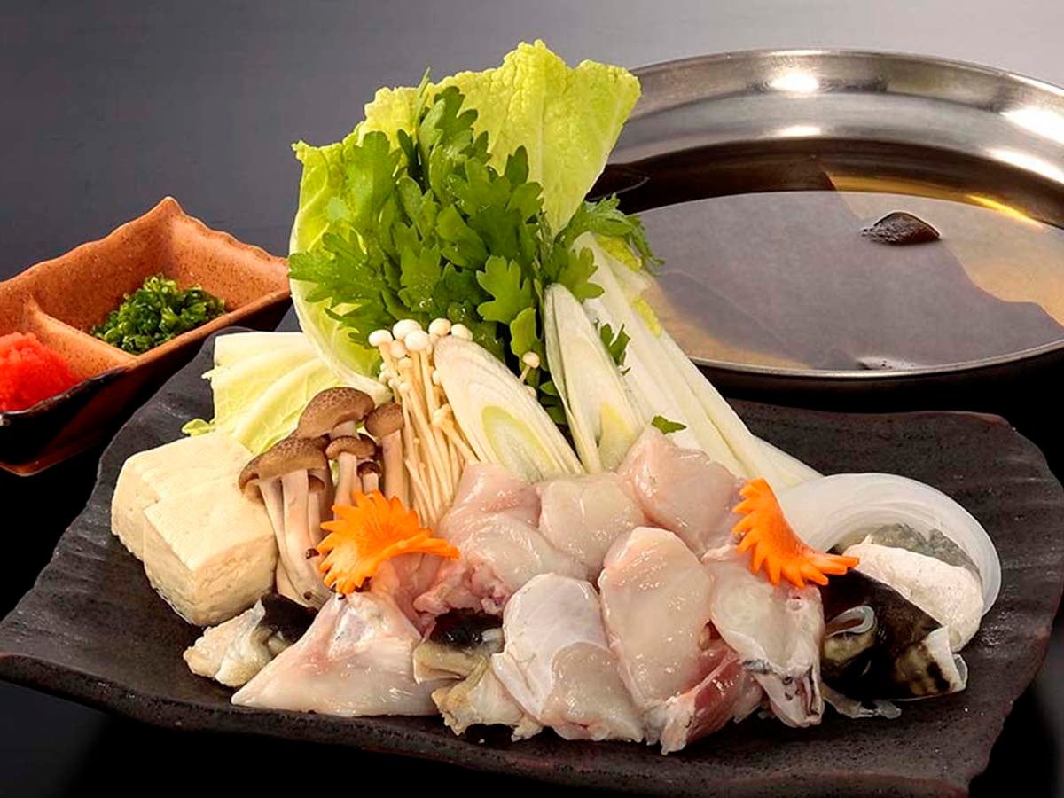 国産とらふぐ使用の「てっちり鍋」