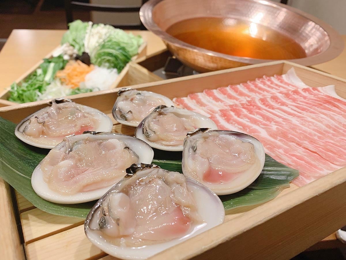 九十九里産 地はまぐりの出汁しゃぶ