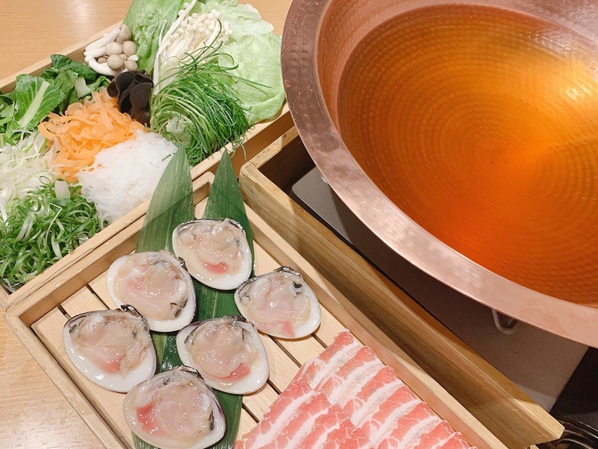 人気の高い「はまぐり出汁しゃぶ」