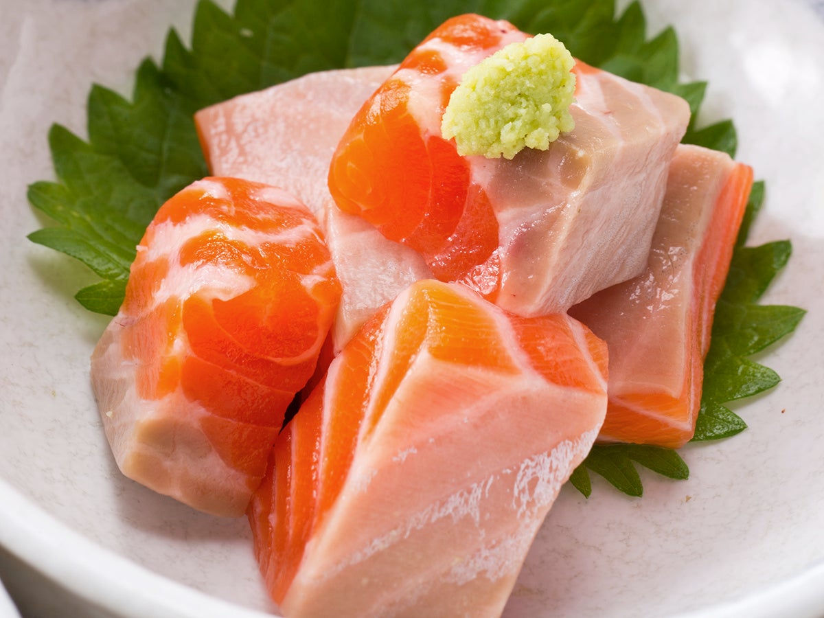 サーモンのお刺身を思う存分
