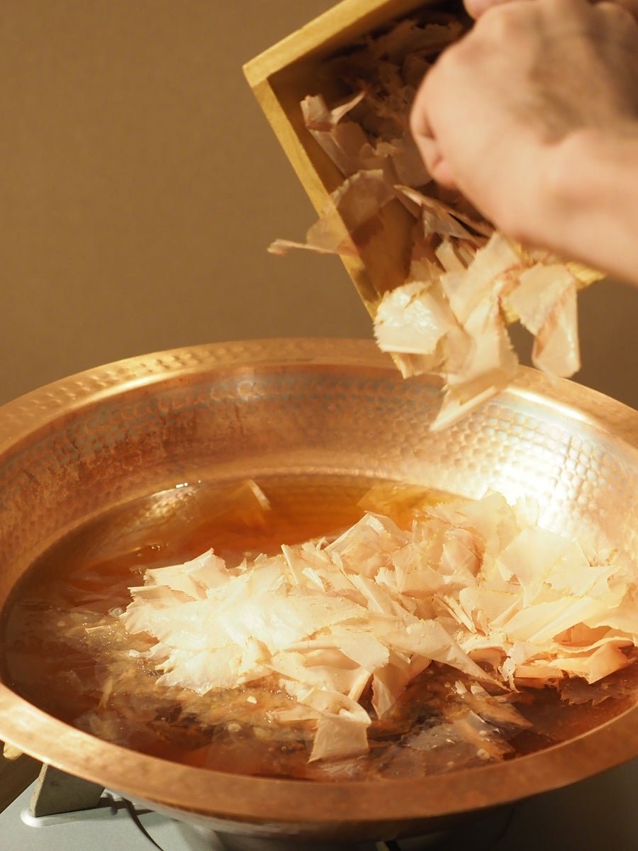 お客様のお席で追い鰹