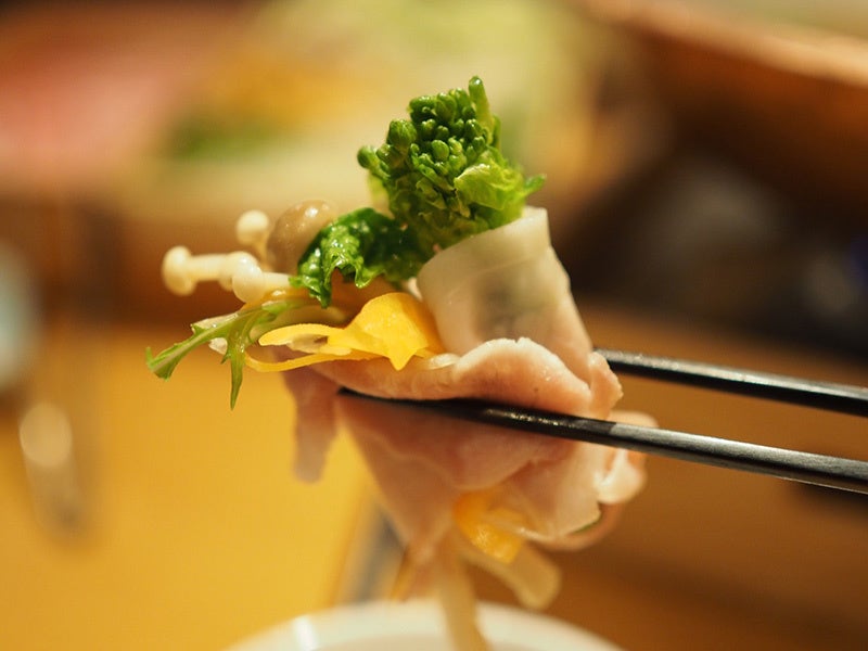 旬のお野菜と一緒に