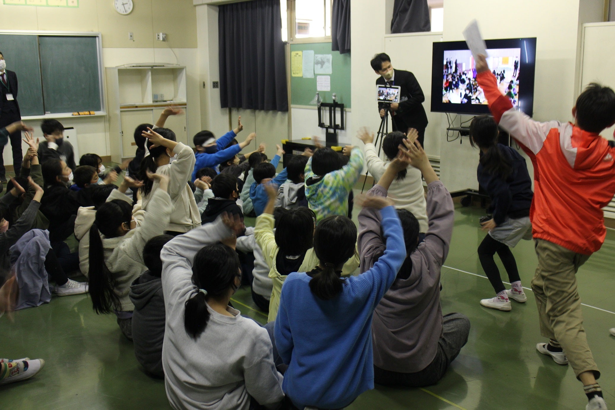 幸手市立行幸小学校５年生とのオンライン交流②