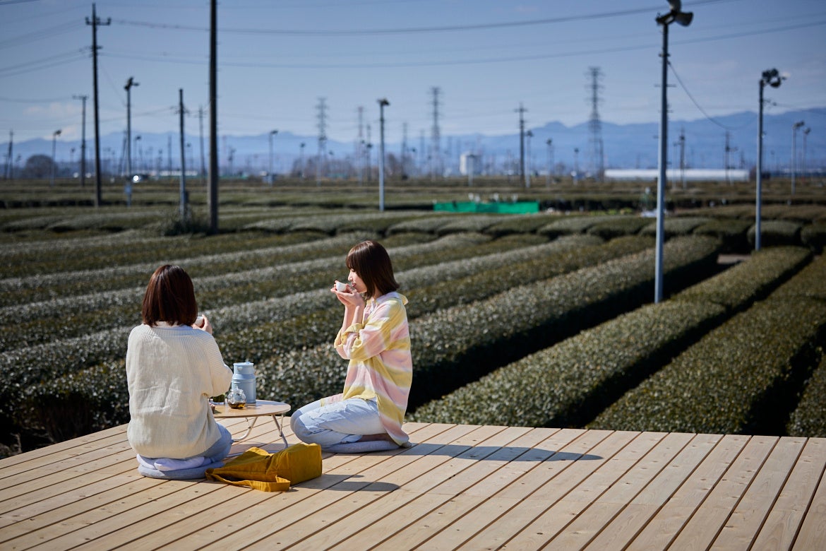 狭山茶の主産地　茶畑テラス「茶の輪」