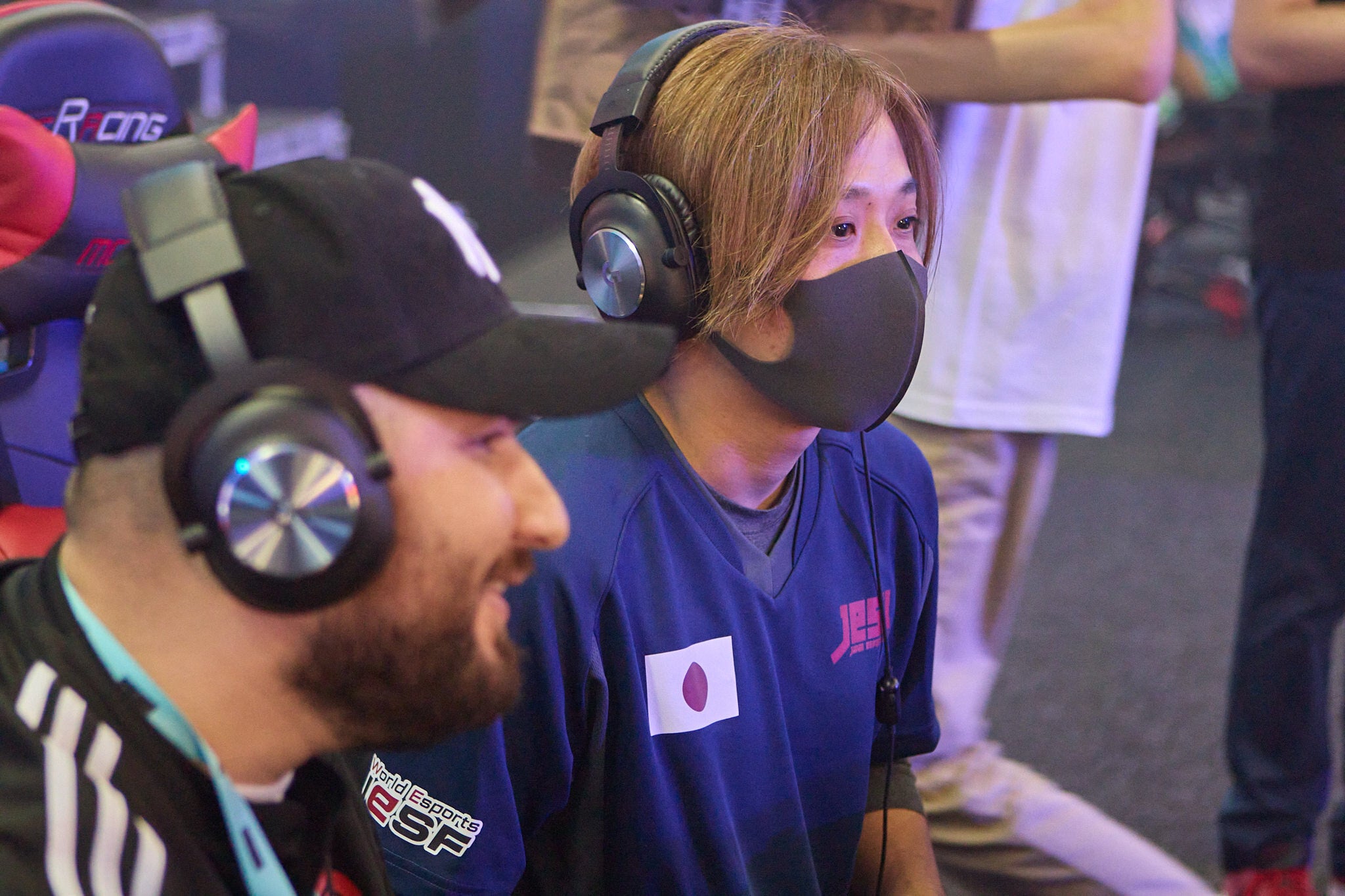 グループリーグ初戦でUAEの選手と対戦するペコス選手（Tekken 7）