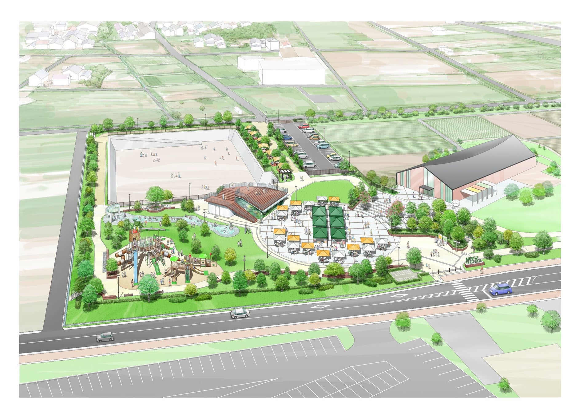 2022年4月「深谷テラスパーク」をプレオープン(イメージ)