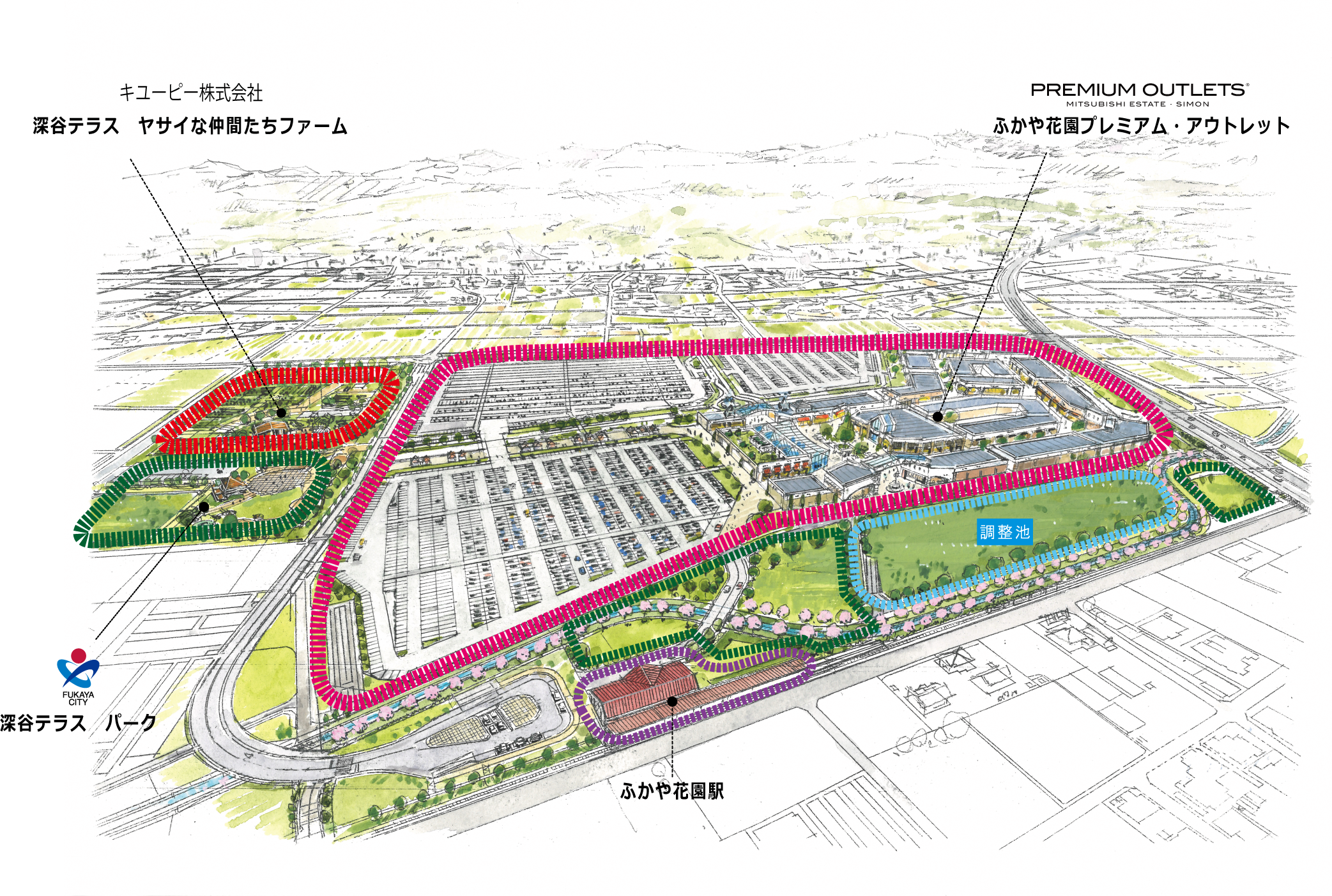 花園IC拠点整備プロジェクト全景