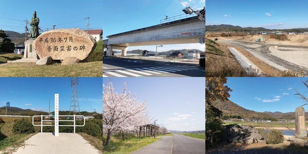 <真備地区のサイクリングコース ※倉敷市ホームページより>