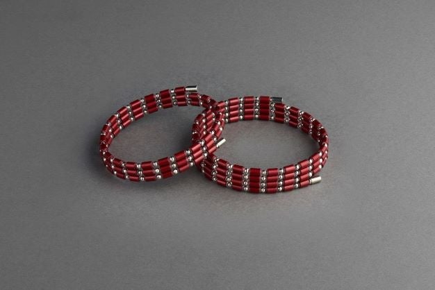 コアフォースループ カーディナルレッド K14ホワイトゴールド