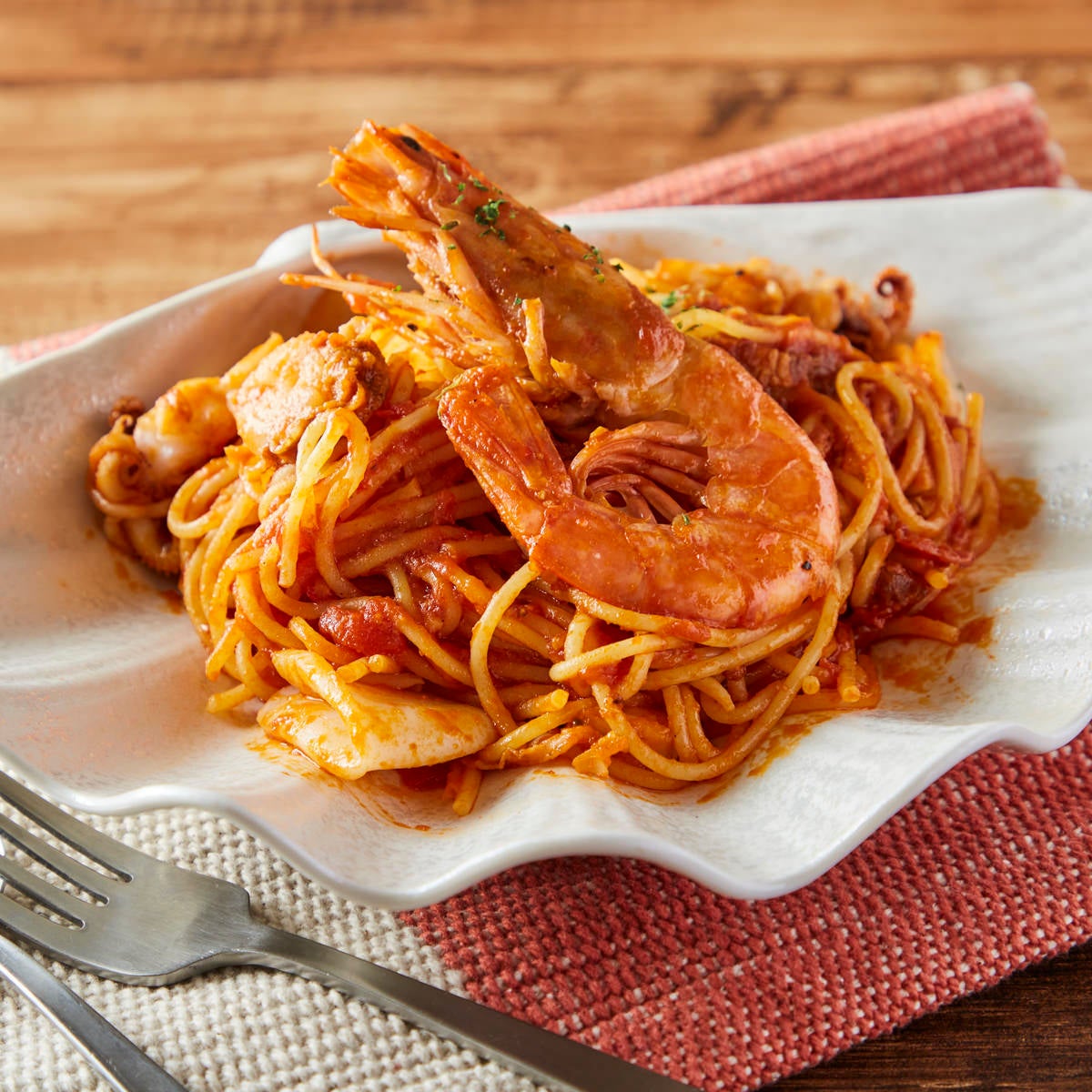 シーフードアラビアータ