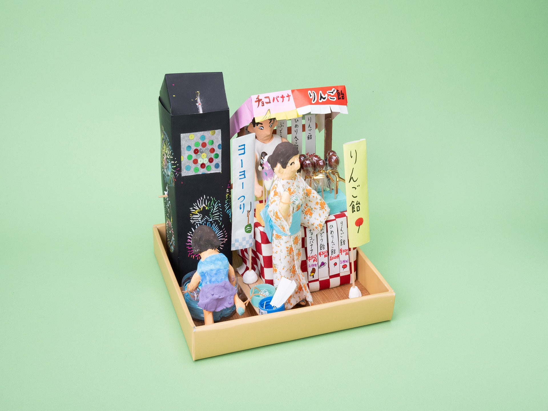 「打ち上げ花火と夏祭り」