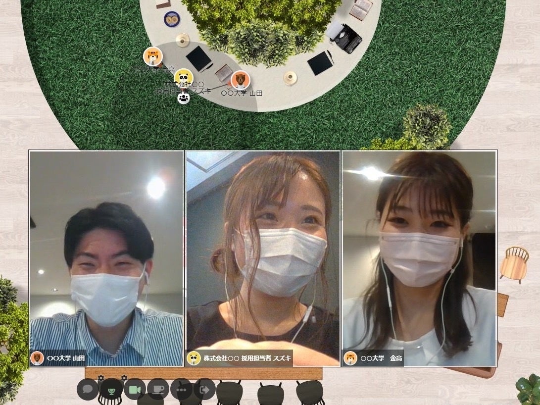 顔出しでの会話も可能