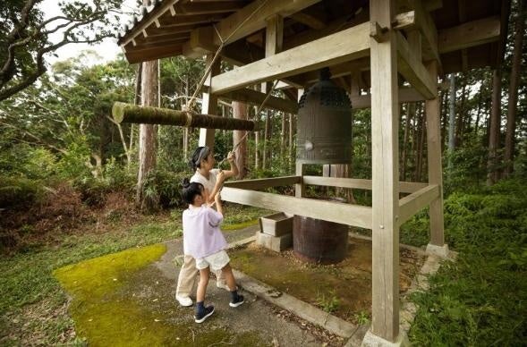 夕方の鐘撞体験