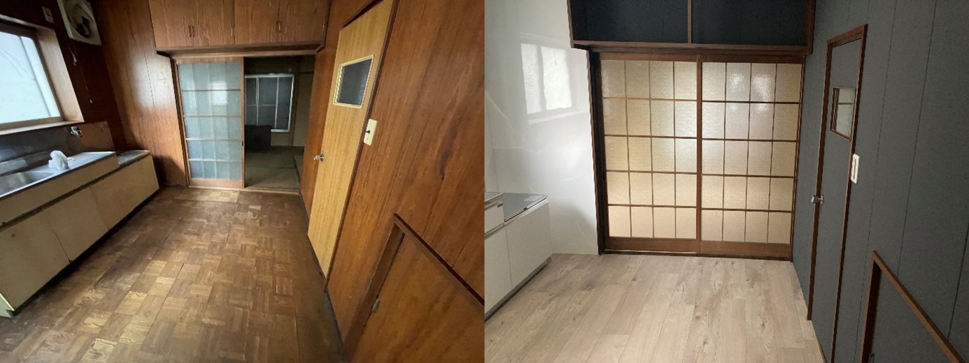 内観①　左：Before　右：After