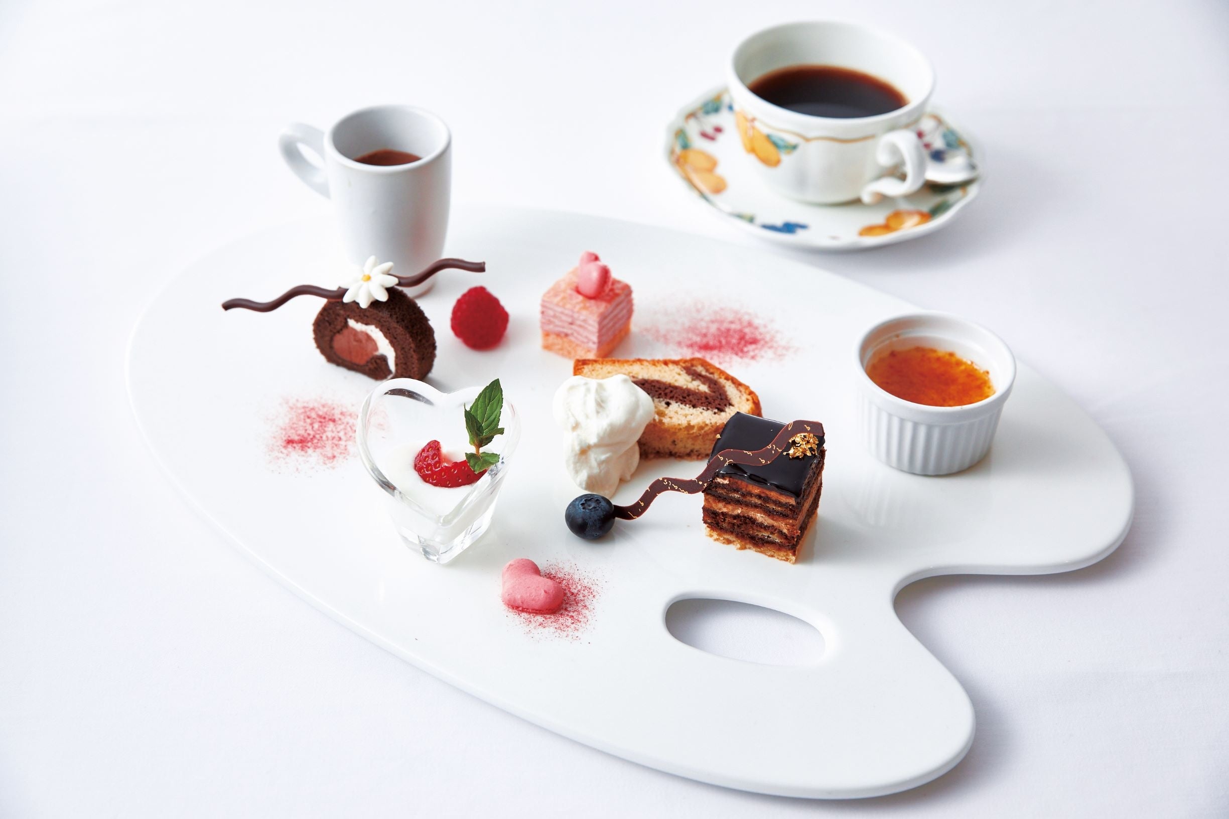 ティータイムにぴったりのバレンタインパレット