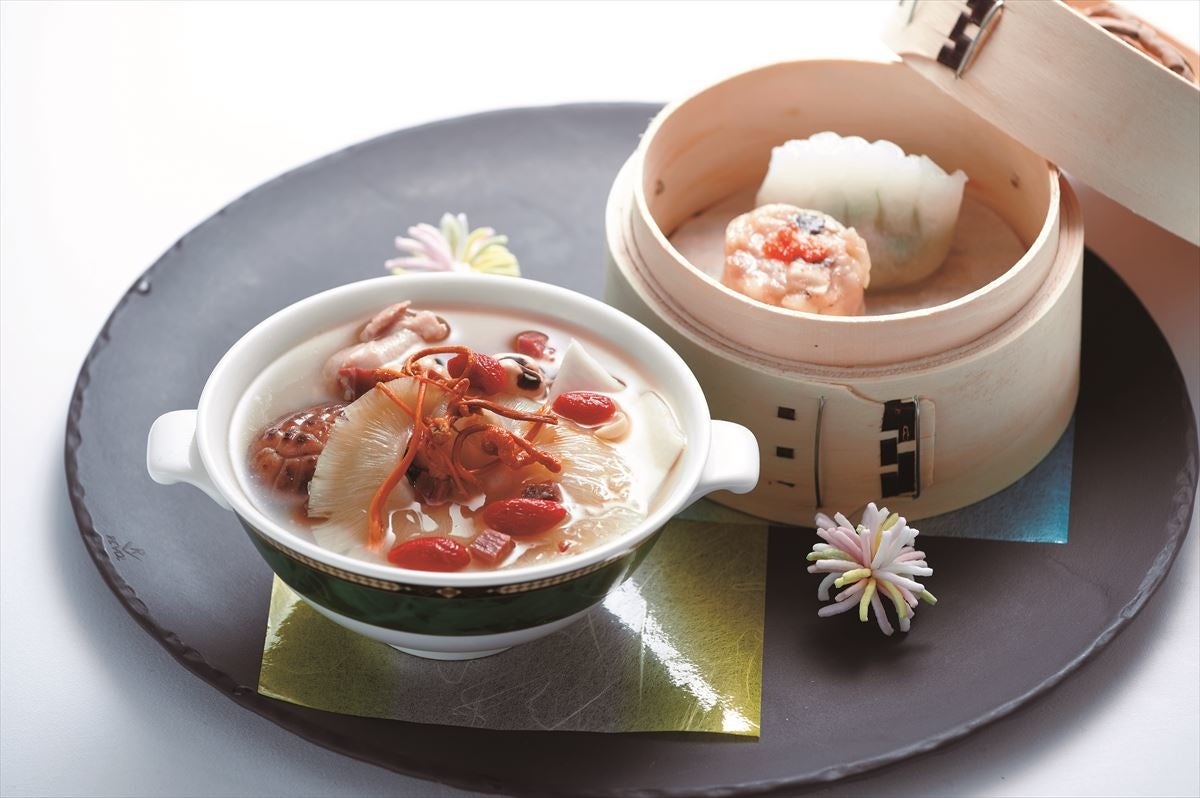 蒸しスープと点心の盛り合わせ