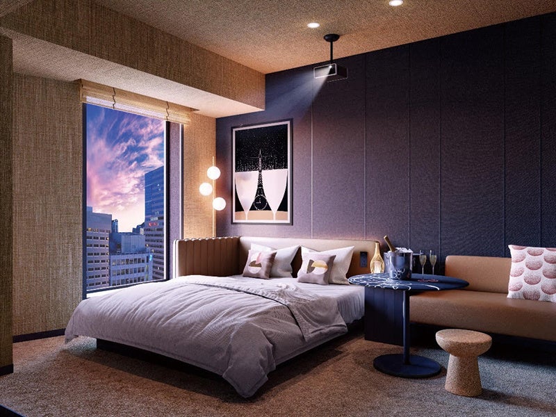 ▲プロセッコの泡を浴びる客室「プロセッコ」