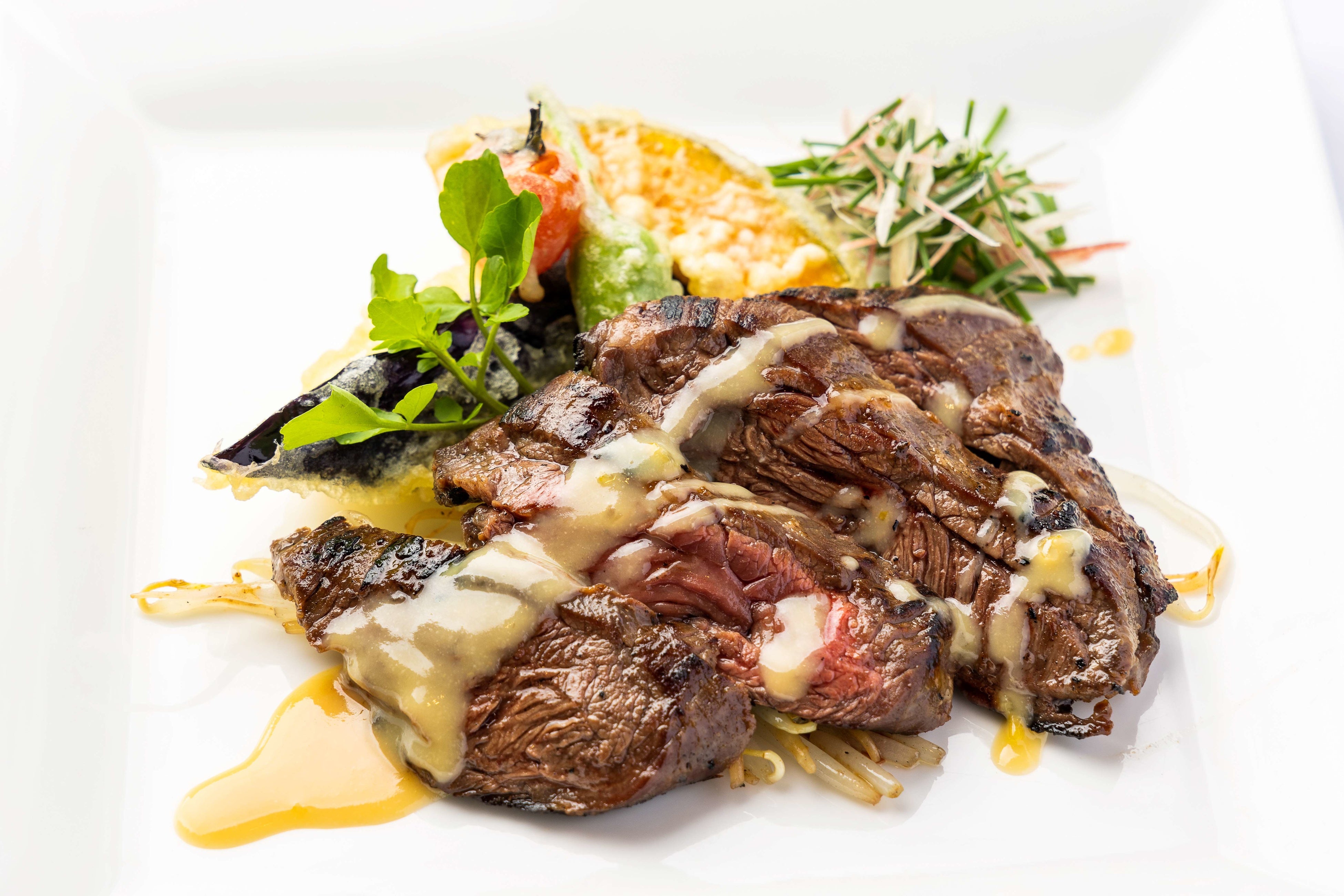 牛ハラミの西京ステーキ 和風スタイル