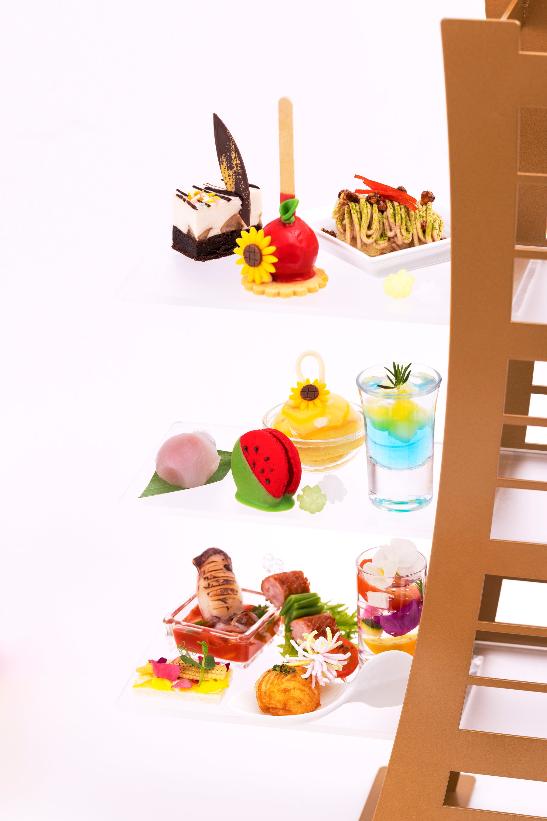 夏祭りの屋台メニューをモチーフにしたスイーツ&セイボリー