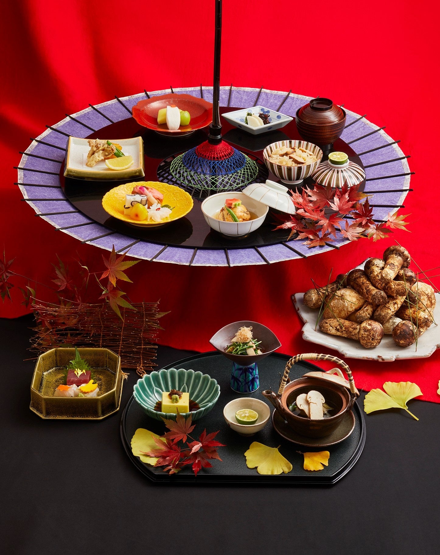 秋の香会席 ※写真は10月の献立です。