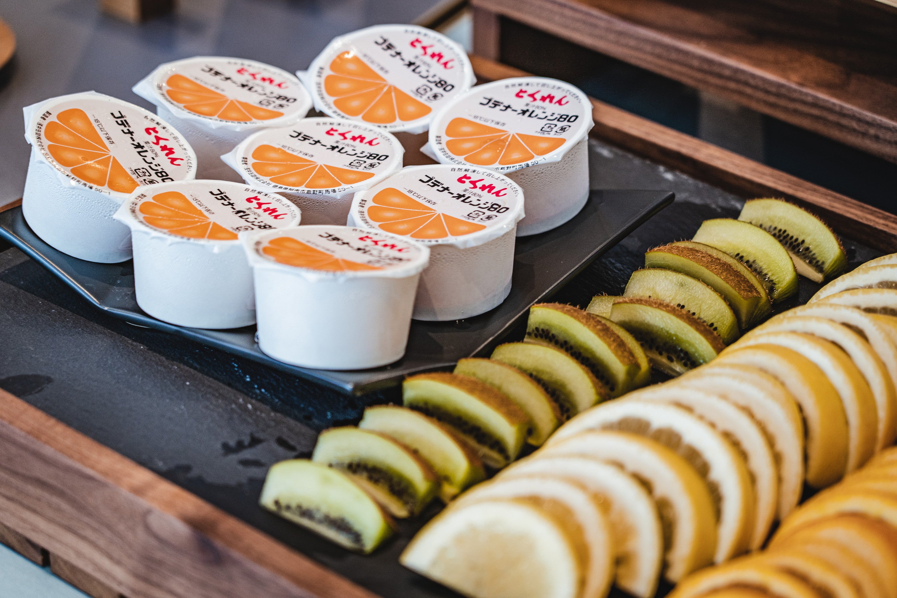 朝食ブッフェにもオレンジゼリー