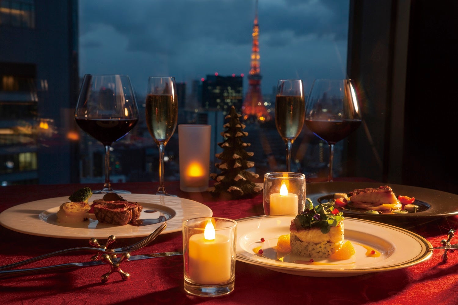 24Fオールデイダイニング「ハーモニー」から眺める東京タワー