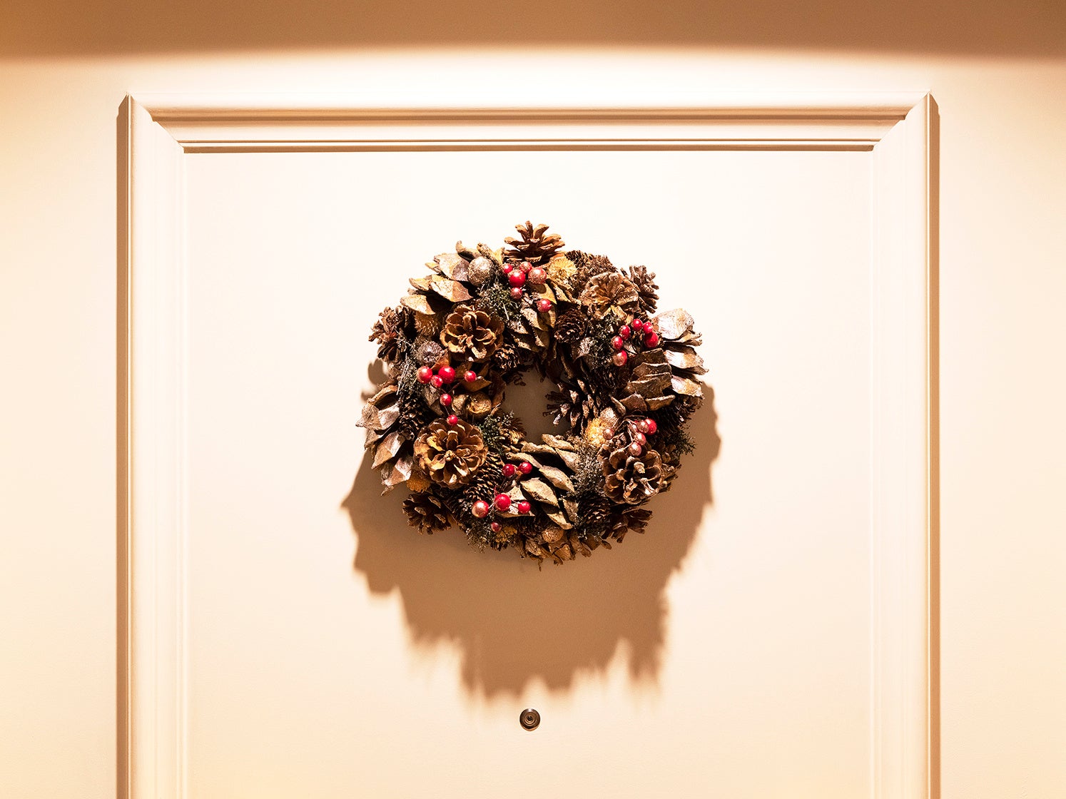 客室ドアのリース装飾