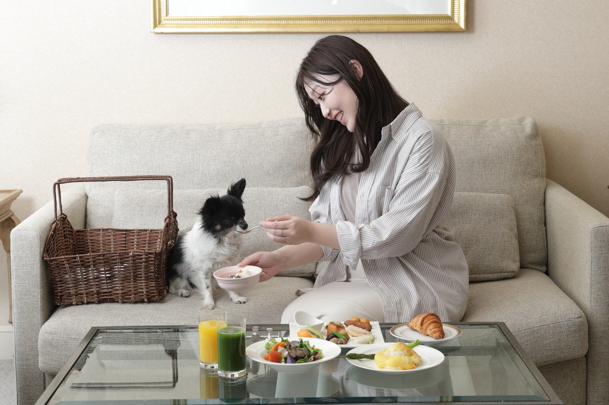 客室でゆったりワンちゃんとの時間を過ごせる